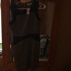 Calvin Klein black and white dress